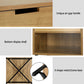 Edmonton Wooden Bedside Tables Shelf Side Nightstand Storage Bedroom - Rust Oak