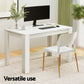 5-Piece Edmea White Wood Dining Table & Chair Set