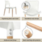 5-Piece Edmea White Wood Dining Table & Chair Set