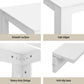 5-Piece Rocco White Dining Table & Chair Set Sherpa