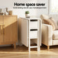 5-Piece Licia Black and White Dining Table & Chair Set Foldable Kitchen Furniture with 2 Drawers