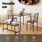 5-Piece Nando Dining Table & Chair Set Bench Kitchen Furniture Rustic