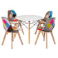 5-Piece Sivia White Dining Table & Chair Set DSW