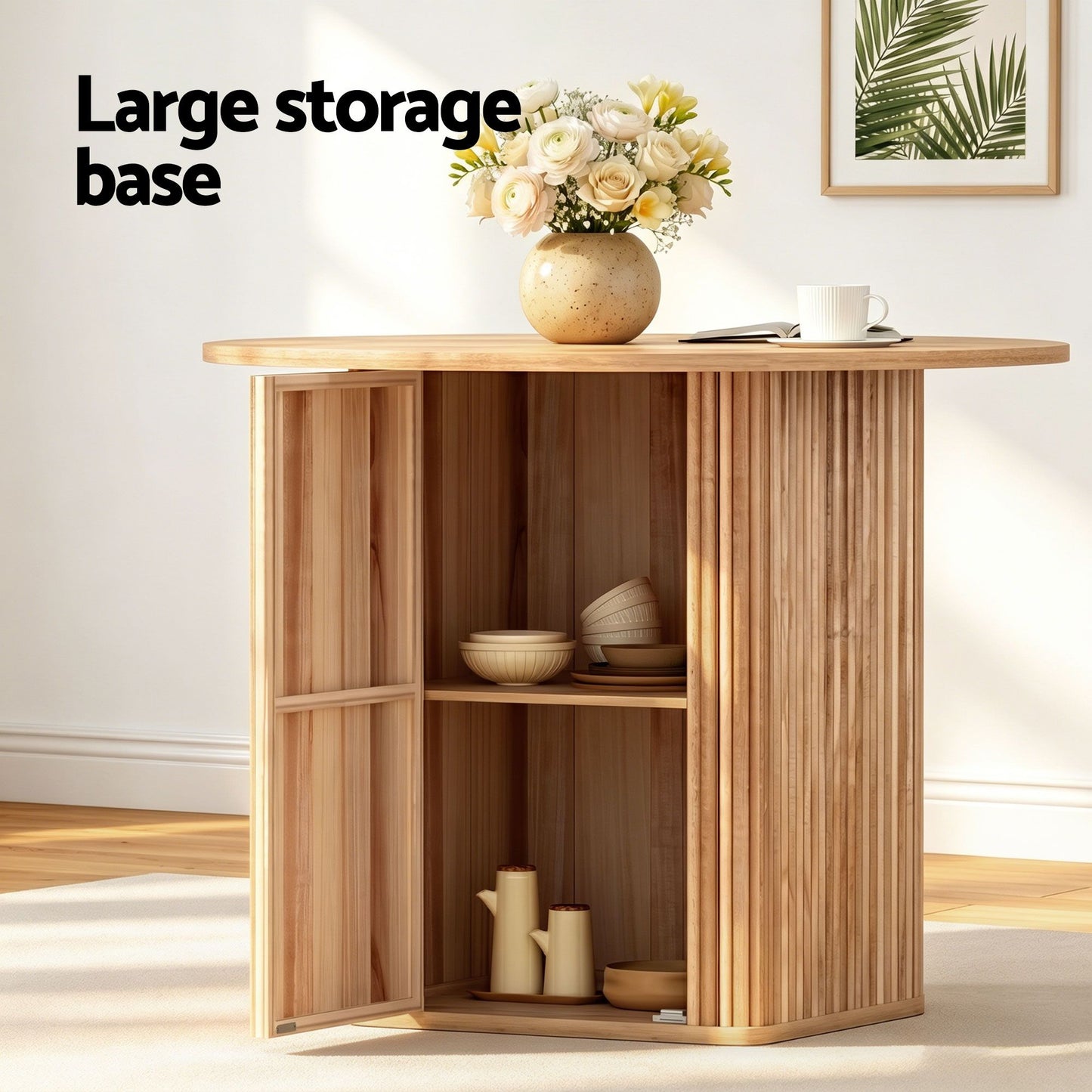 5-Piece Olivo Natural Dining Table & Chair Set Timber