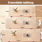 5-Piece Breno White Dining Table & Chair Set 200cm Extendable Table Sherpa