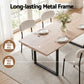 5-Piece Breno White Dining Table & Chair Set 200cm Extendable Table Sherpa