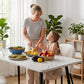 5-Piece Elpid White Dining Table & Chair Set Kitchen Furniture Marble