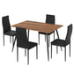 5-Piece Ombra Dining Table & Chair Set Rectangle Metal