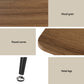 5-Piece Ombra Dining Table & Chair Set Rectangle Metal