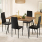 5-Piece Ombra Dining Table & Chair Set Rectangle Metal