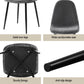 5-Piece Ombra Grey Dining Table & Chair Set Metal