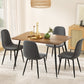 5-Piece Ombra Grey Dining Table & Chair Set Metal