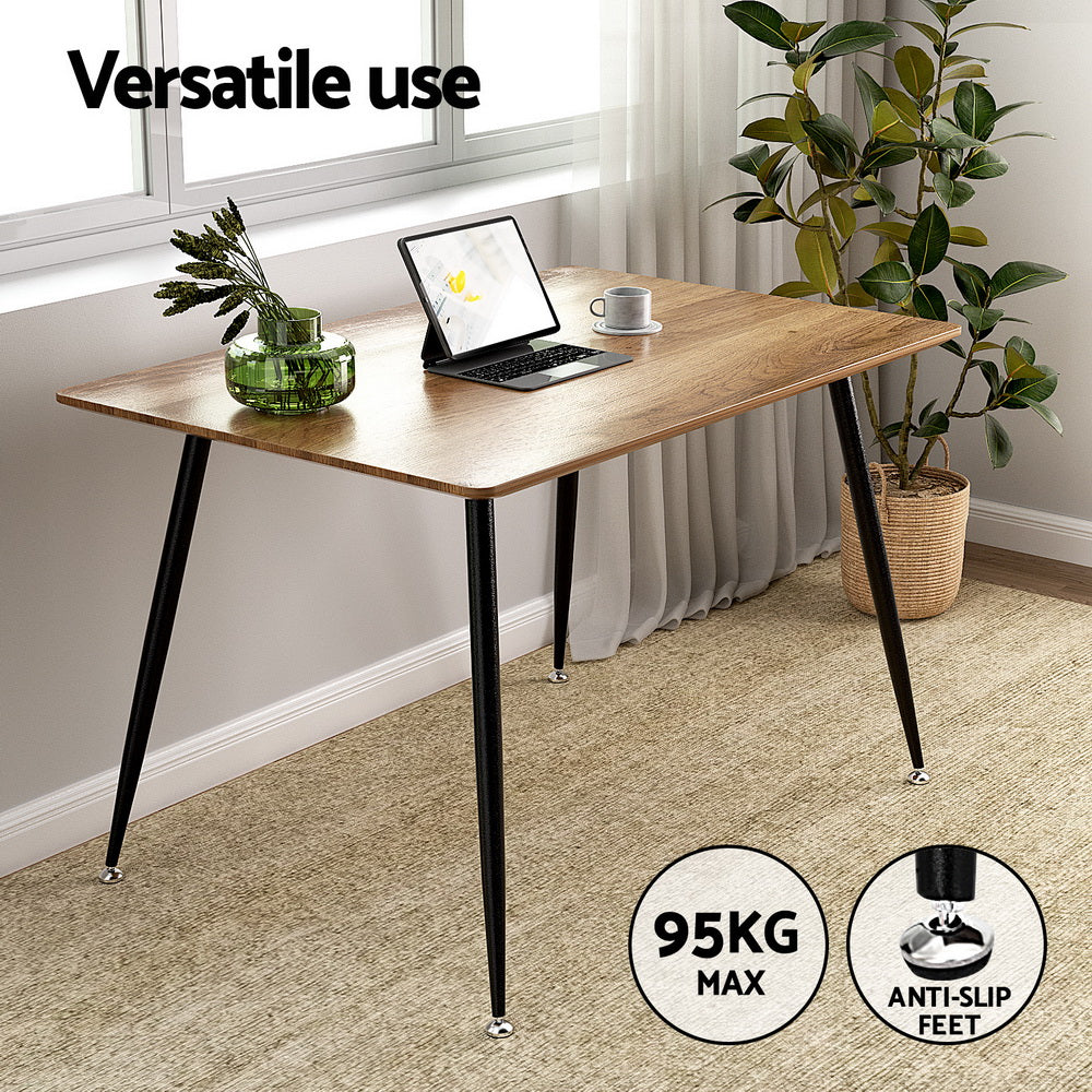 5-Piece Ombra Grey Dining Table & Chair Set Velvet