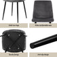 5-Piece Ombra Grey Dining Table & Chair Set Velvet