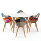 5-Piece Eddie Dining Table & Chair Set Mid Century - White