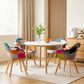 5-Piece Eddie Dining Table & Chair Set Mid Century - White