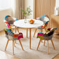 5-Piece Eddie Dining Table & Chair Set Mid Century - White
