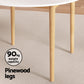 5-Piece Savio White Grey Dining Table & Chair Set