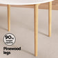 5-Piece Loris Wood Dining Table & Chair Set Wishbone