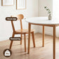 5-Piece Ubalo White and Pine Dining Table & Chair Set 108cm Compact Kitchen Table Set