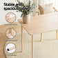 5-Piece Neria Beige Dining Table & Chair Set Compact Kitchen Furniture Natural