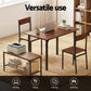 4-Piece Gilda Walnut Dining Table & Chair Set Storage Bench Kitchen Furniture