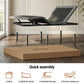 Velune Electric Bed Frame Wireless Remote Control Zero Gravity - Black Queen