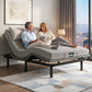 Shale Bed & Mattress Package with 15cm Mattress Memory Foam Electric Bed Base Zero Gravity - Black & Grey Double