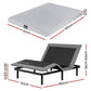 Shale Bed & Mattress Package with 15cm Mattress Memory Foam Electric Bed Base Zero Gravity - Black & Grey Double