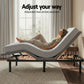 Shale Bed & Mattress Package with 15cm Mattress Memory Foam Electric Bed Base Zero Gravity - Black & Charcoal King