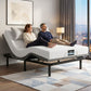 Shale Bed & Mattress Package with 20cm Mattress Mattress Adjustable Bed Base - Black Queen