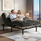 Shale Bed & Mattress Package with 18cm Mattress Mattress Adjustable Bed Base - Black Double