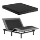 Shale Bed & Mattress Package with 18cm Mattress Mattress Adjustable Bed Base - Black Double