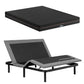 Shale Bed & Mattress Package with 18cm Mattress Mattress Adjustable Bed Base - Black King