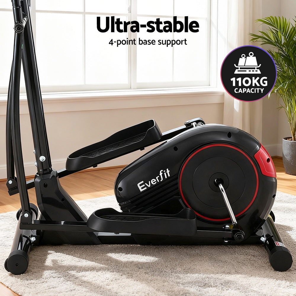 Everfit Exercise Bike Elliptical Cross Trainer Home Gym Fitness Machine LCD