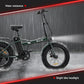 20 Inch Folding Electric Bike Urban City Bicycle eBike Rechargeable