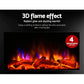 Electric Fireplace Fire Heater 2000W - Black