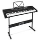 61 Keys Electronic Piano Keyboard LED Electric w/Holder Music Stand USB Port