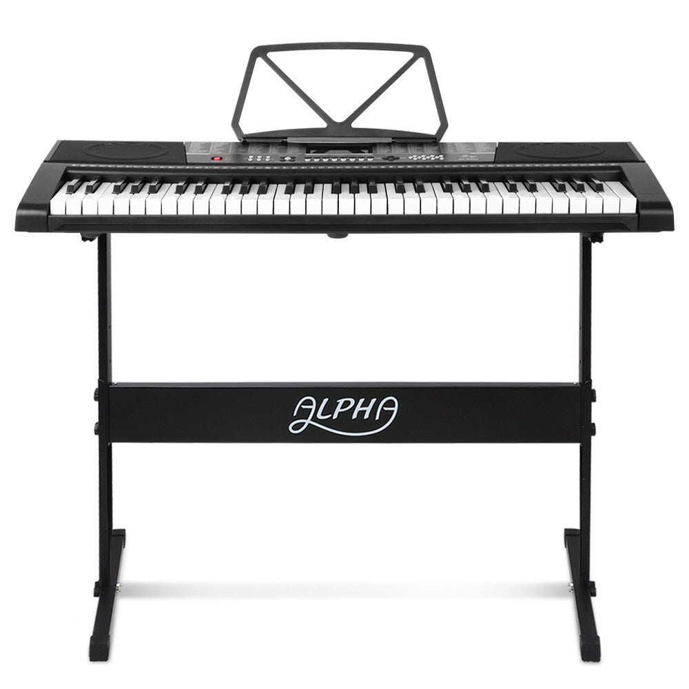 61 Keys Electronic Piano Keyboard LED Electric w/Holder Music Stand USB Port