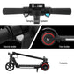 Electric Scooter 130W 16KM/H LED Light Folding Portable Riding Commuter Black