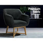 Aston Tub Chair Armchair - Charcoal