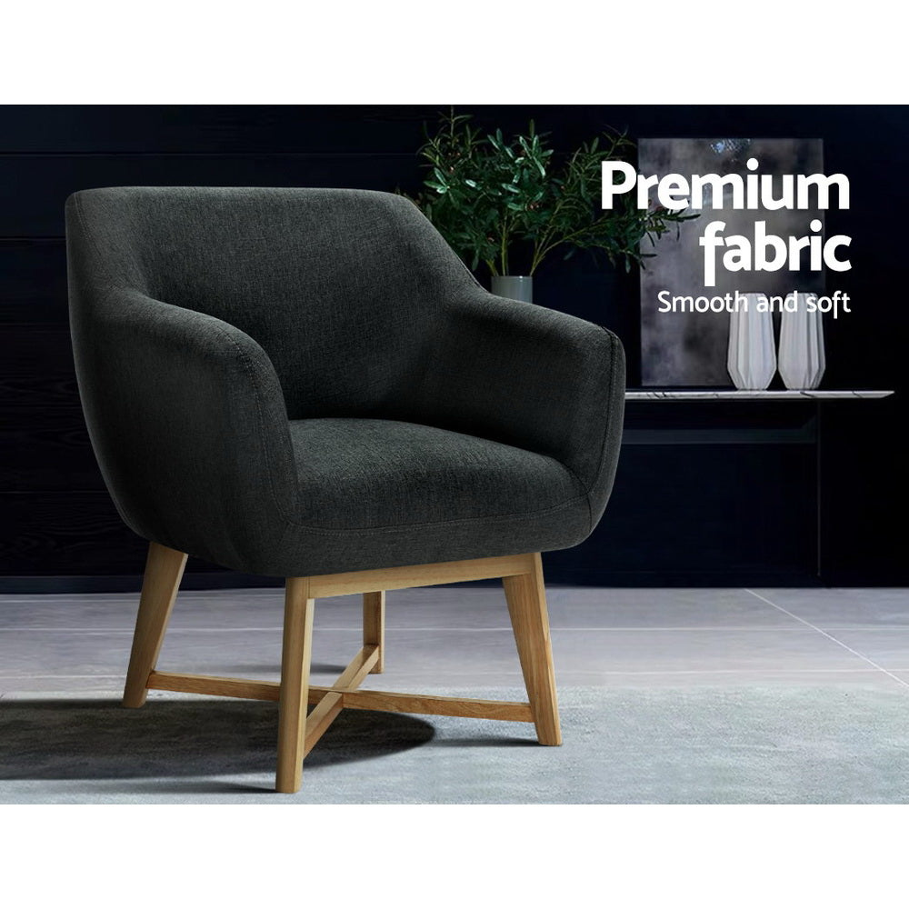 Aston Tub Chair Armchair - Charcoal