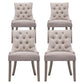 Glenys Set of 4 Dining Chairs Linen French Provincial - Beige