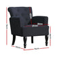 Maddy French Lorraine Chair Retro Wing - Black