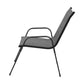 Pietro Stackable Lounge Chair Patio Furniture Grey 4-Piece Outdoor Dining Chairs - Grey