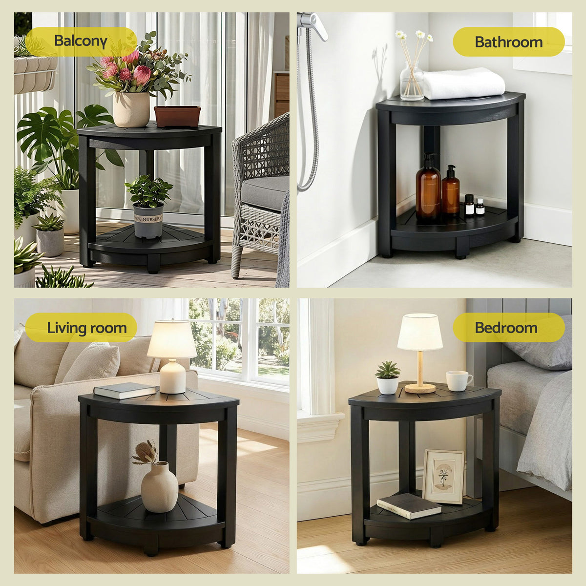 Outdoor Table and Chairs HDPE Folding Adirondack Beach Chair Patio Furniture Black