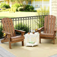 Adirondack Gardeon Outdoor Table and Chairs HDPE Folding Beach Chair Patio Furniture
