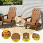 Adirondack Gardeon Outdoor Table and Chairs HDPE Folding Beach Chair Patio Furniture
