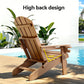 Adirondack Gardeon Outdoor Table and Chairs HDPE Folding Beach Chair Patio Furniture