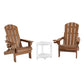 Adirondack Gardeon Outdoor Table and Chairs HDPE Folding Beach Chair Patio Furniture